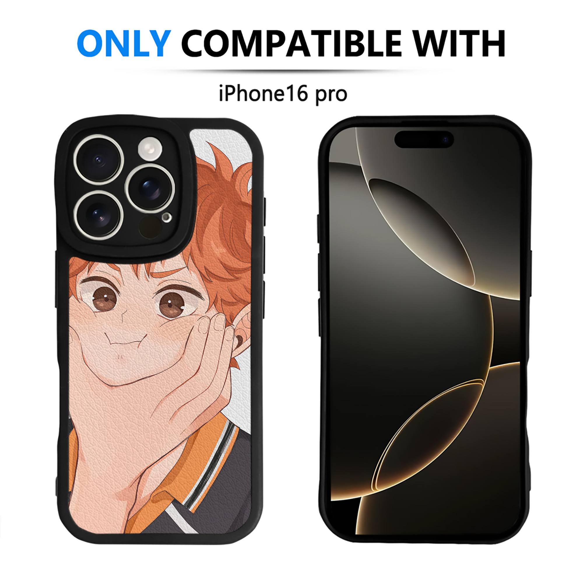 （画像用） ハイキュー!! Haikyu!! 【iPhone 16シリーズ対応】シリコンスマホケース（レザー調） 材質：シリコン